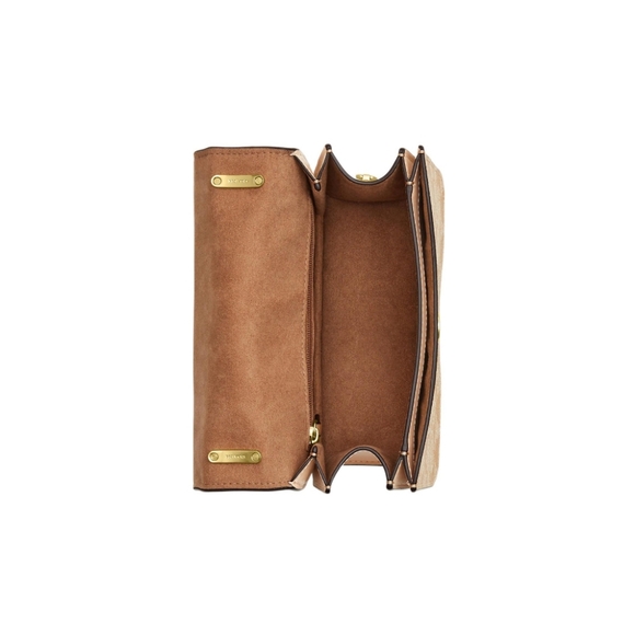 Morgan Square Crossbody Bag In Blocked Signature Canvas - Picture 2 of 12